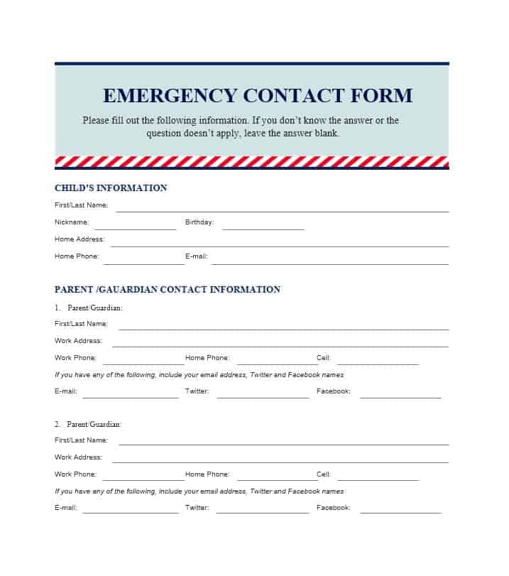 free-12-emergency-information-forms-in-pdf-ms-word-excel